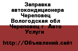 Заправка автокондиционера Череповец - Вологодская обл., Череповец г. Авто » Услуги   